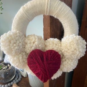 Valentine’s Pom-Pom Wreath